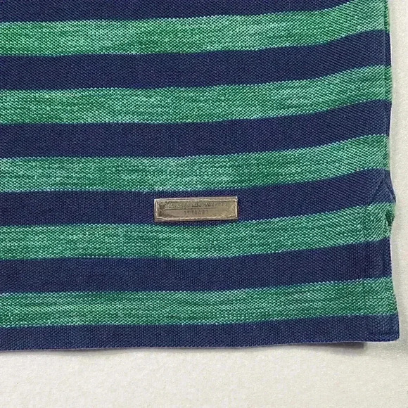 Taanz Men's Summer Polo XL Stripes No Collar Button Henley Type European READ - Picture 5 of 16